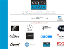 Tablet Screenshot of clynemedia.com